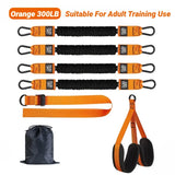 NNEOBA Pull-Up Bands Set 300LB Support Strap Orange