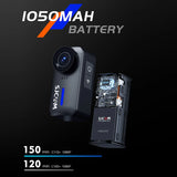 NNEOBA 4K Action Camera EIS Stabilization Black