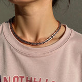 Luxury Serpentine Pure Copper Chain Necklace for Men & Women
