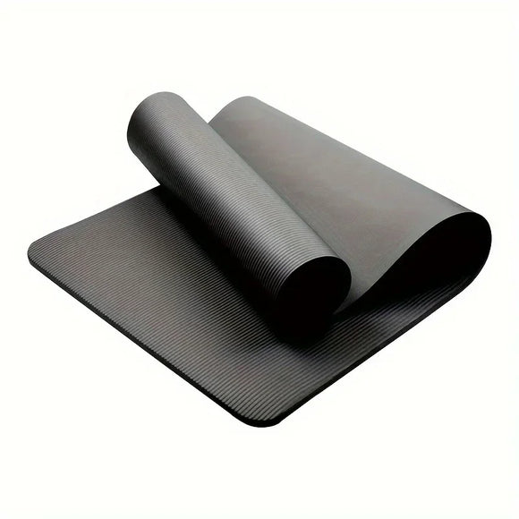 NNEOBA Extra Thick Non Slip Yoga Mat Durable NBR Rubber Black