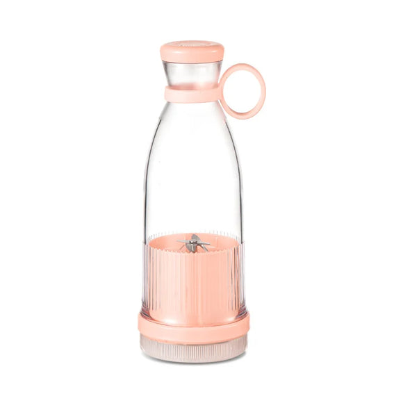 NNEOBA Electric Juicer Cup 6-Blade USB Portable Mini Blender Pink