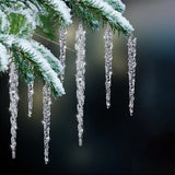 Acrylic Christmas Icicle Ornaments 13cm Hanging Decor