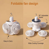 NNEOBA Portable Camping Fan & LED Tent Light