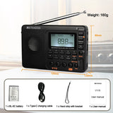 NNEOBA Multi-Band Digital Radio Black
