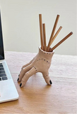 Horror Palm Hand Pen Holder – Resin Broken Hand