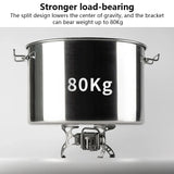 NNEOBA Multi-Fuel Gas Camping Stove Silver