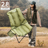 NNEOBA High-Back Moon Chair with Hollow Cotton Padding Green