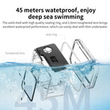 NNEOBA Waterproof Dive Housing Case 45M for Action Camera
