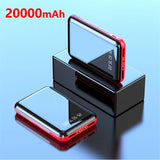 10000mAh Mini Mirror Power Bank with LED Digital Display