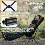 NNEOBA Portable Folding Camping Chair Black