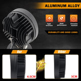 NNEOBA Round LED Work Light 4-Inch Spot Flood Beam