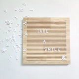 NNEOBA Natural Wood Letter Board