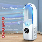 NNEOBA Portable USB Bladeless Air Cooler Fan with Humidifier