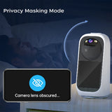 NNEOBA 3K PTZ Smart Camera – Baby Monitor with Video Call, AI Tracking & LED Screen