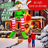 Inflatable Christmas Window Decoration with LED Lights