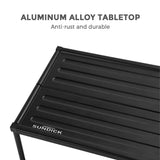 NNEOBA Folding Portable Camping Table Black