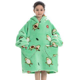 NNEOBA Sherpa Fleece Oversized Wearable Blanket Hoodie