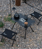 NNEOBA Ultra-Light Folding Storage Stool Camping Seat Black