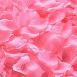 100Pcs Artificial Rose Pink Red Non-Woven Fabric Petals