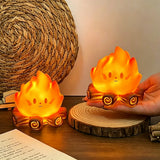 Mini Cartoon Campfire LED Night Light Cute Silicone-Style