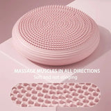 NNEOBA 4mm Natural Rubber Flat Balance Yoga Trainer Mat Pink
