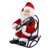Animated Santa Claus Violin Decoration