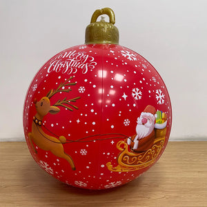NNEOBA 60cm Outdoor Christmas Inflatable Decorated Ball - Giant PVC Xmas Tree Decoration