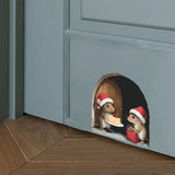 Cute Christmas Small Mouse Wall Sticker