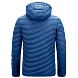 Men's Lightweight Hooded Insulated Puffer Jacket for Outdoor & Travel