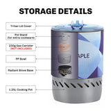 NNEOBA Radiant Stove System Compact Windproof Heat