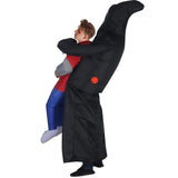 Adult Inflatable Grim Reaper Carrying Person Costume Scary Halloween Outfit for Party Cosplay Prank Performance Stage Show