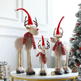 NNEOBA Radiant Reindeer: Large Standing Elk Plush Doll with LED Lights