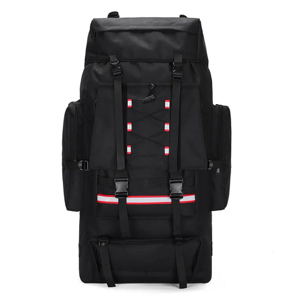 NNEOBA Tactical Backpack with Reflective Strips Black