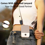 NNEOBA Portable Waist & Neck Fan – 2000mAh Bladeless USB Mini Cooling Fan