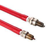 NNEOBA 2Pcs Car Spark Plug Socket Wrench Rubber Grip Spanner Red