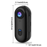 NNEOBA 4K Mini Action Body Camera Thumb-Sized with 32GB TF Card Black