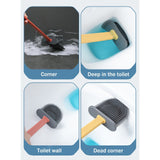 NNEOBA Household cleaning expert silicone wall-mounted toilet brush creative cleaning brush set soft plastic brush long handle brush