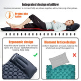 NNEOBA Double Bed Camping Inflating Sleeping Mats with Pillow