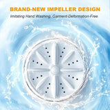 NNEOBA Wireless Mini Washing Machine 1L Portable Laundry Bucket White