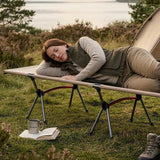 Portable Folding Camping Cot – Ultralight Aluminum Alloy Sleeping Bed for Outdoor Adventures
