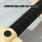 NNEOBA 50cm Wooden Push-Up Bars Beech Wood Brown