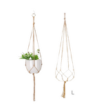 NNEOBA Hanging Plant Handmade Macrame Plant Hanger Flower Pot Planter Hanger Wall Decor Courtyard Garden Hanging Planter Hanging Basket