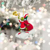 Green Monster Christmas Hanging Ornament