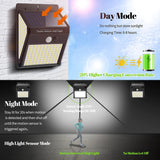 NNEOBA 4 Pcs 3Mode Waterproof 230 LED Solar Motion Sensor Lights