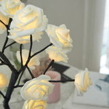 NNEOBA Table Lamp Rose Flower Tree