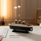 NNEOBA Retro Ship Humidifier – Ultrasonic Aroma Diffuser with Remote Control