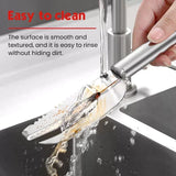 NNEOBA 2-in-1 Fish Scale Brush Maw Knife Silver