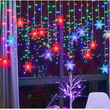 3.2M Warm White LED Snowflake Curtain Lights