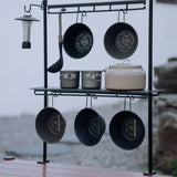 NNEOBA Camping Storage Detachable Organizer Rack Black