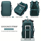 NNEOBA Fashionable 3-in-1 Travel Backpack Handbag Blue